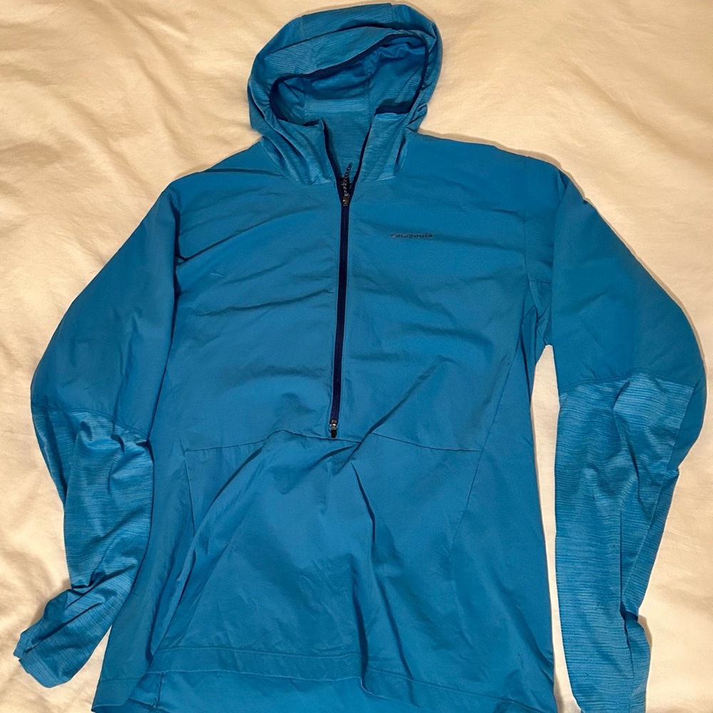 Patagonia Air Shed Pro - Lightweight Blue Hooded Pullover Jacket - M